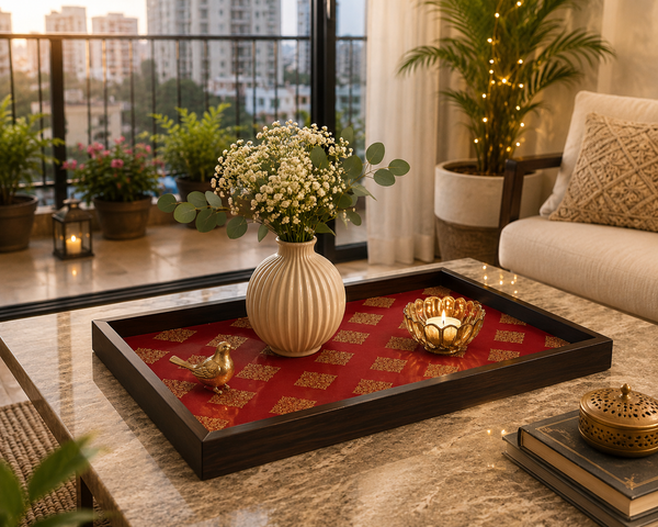 Handcrafted Wooden Serving & Decorative Tray