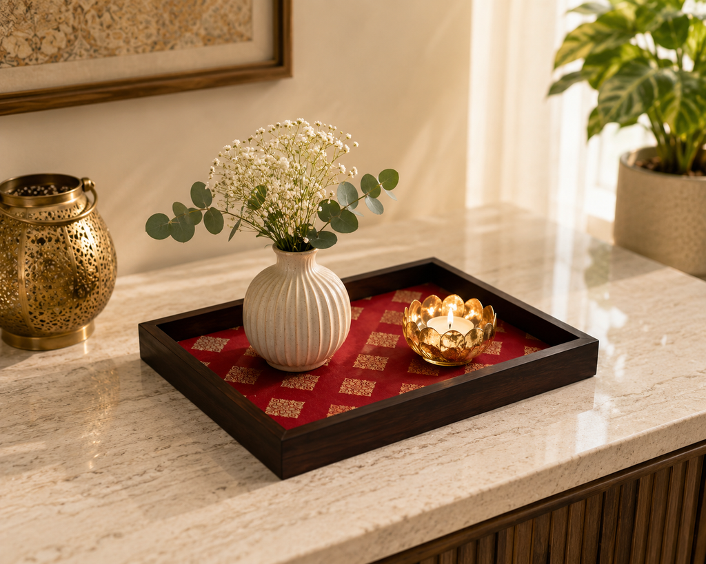 Handcrafted Wooden Serving & Decorative Tray